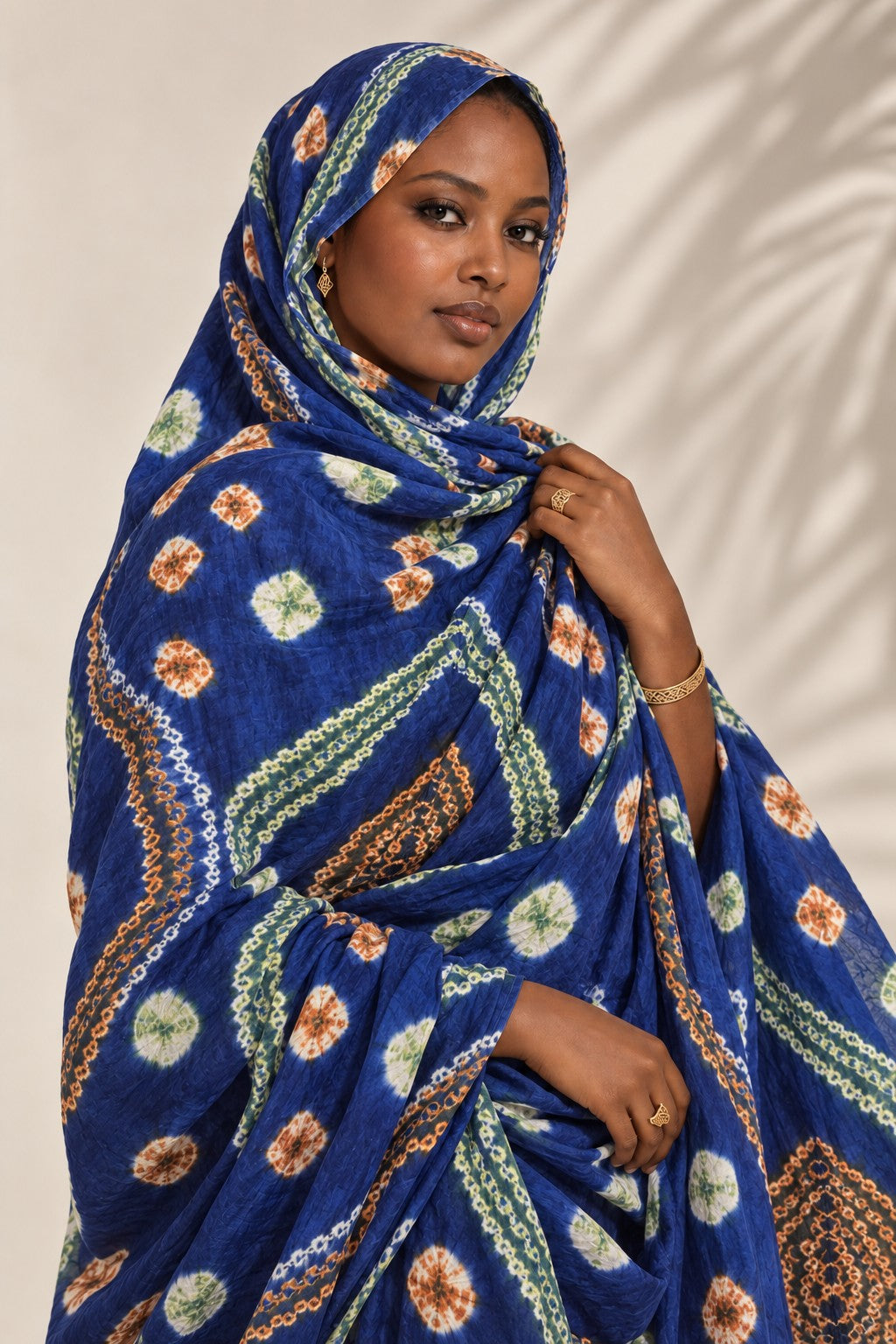 Meulfa thioup bleu de Mauritanie – portrait