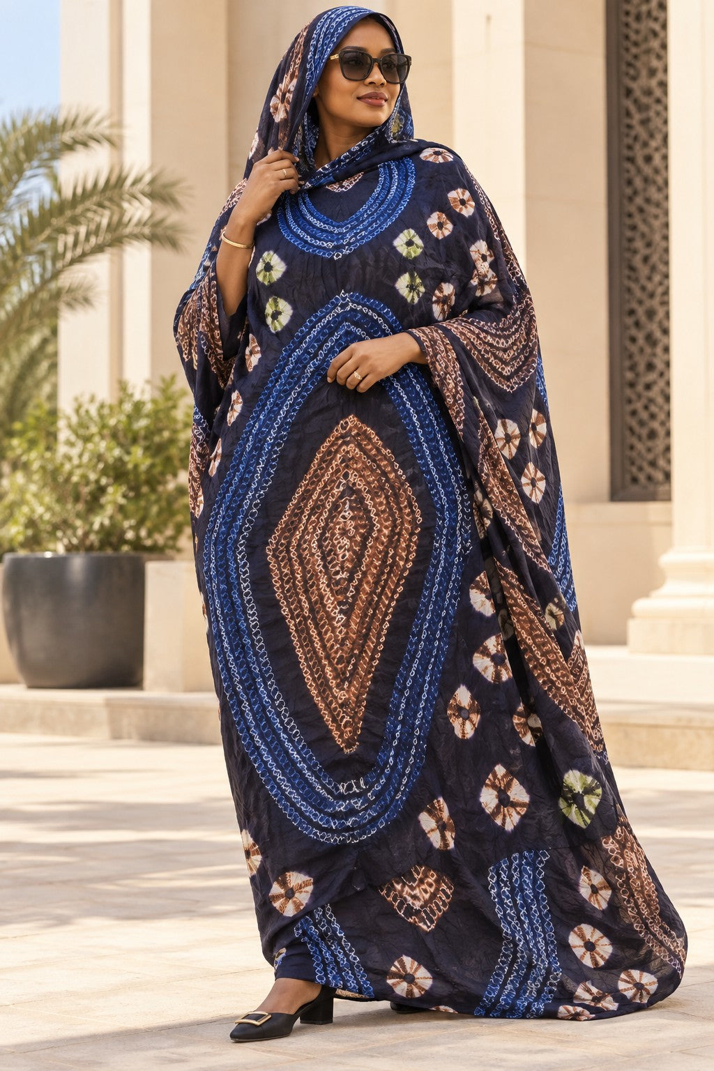 Meulfa thioup multicolore de Mauritanie – portée en extérieur