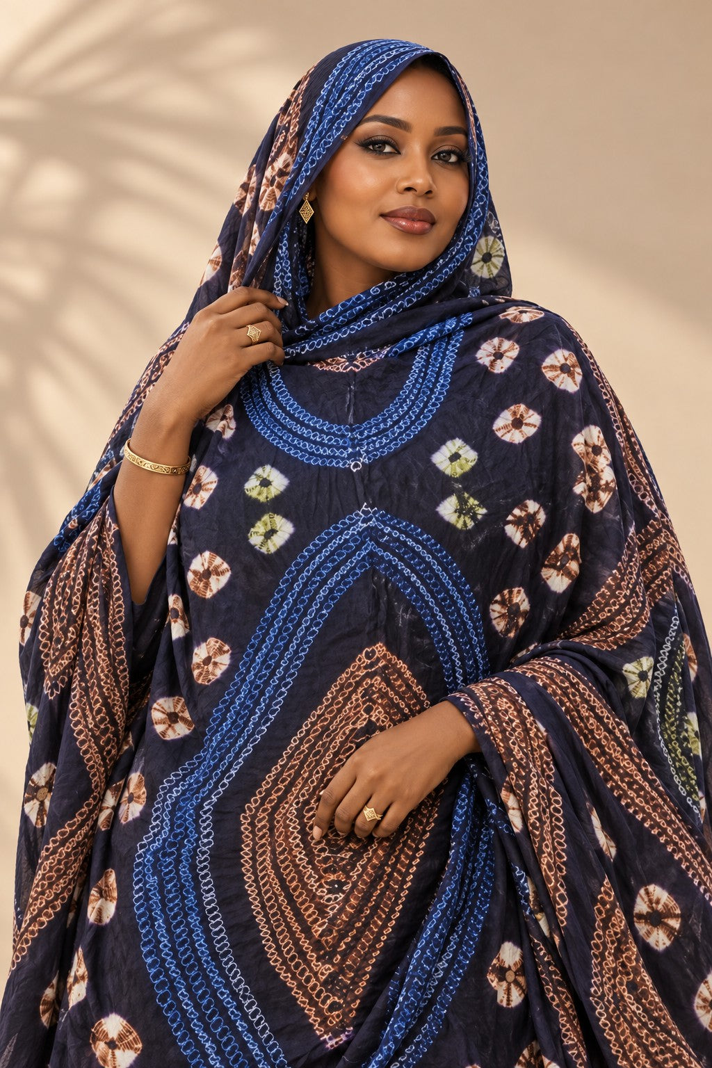 Meulfa thioup multicolore de Mauritanie – détail