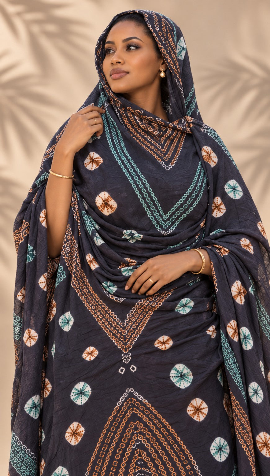Meulfa thioup multicolore de Mauritanie – portrait