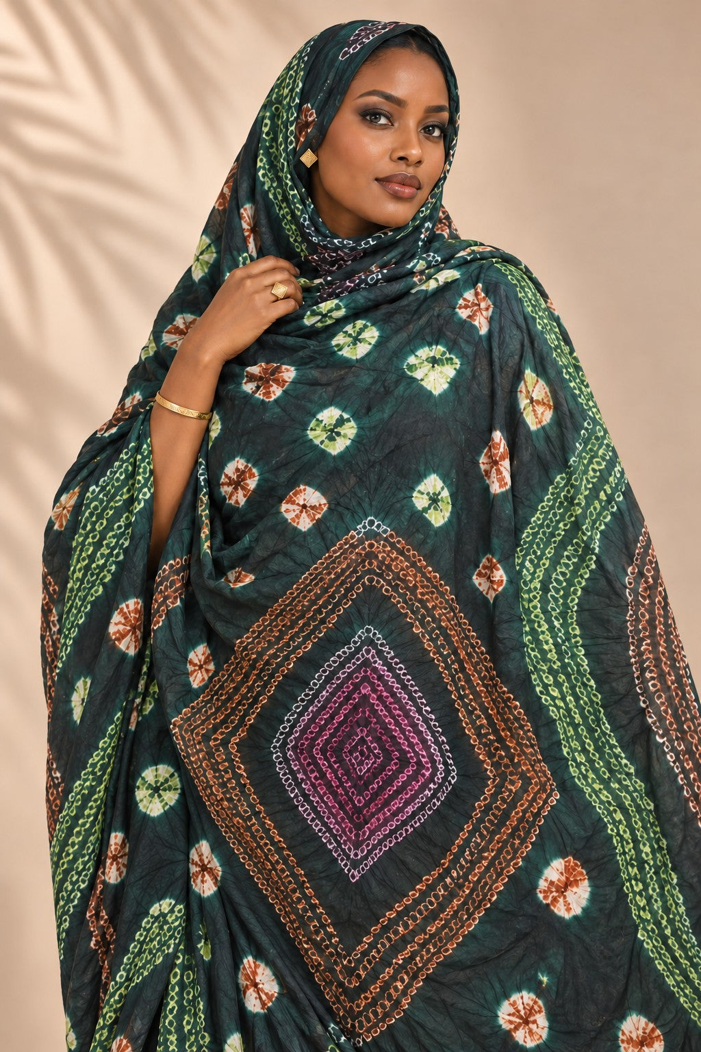 Vue de face du meulfa thioup vert