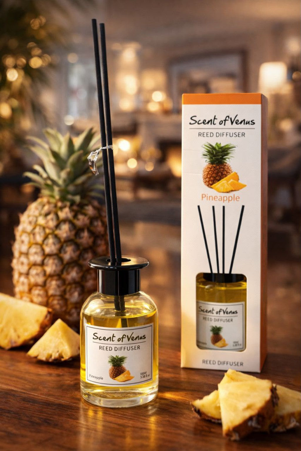 Diffuseur à bâtonnets Scent of Venus senteur Ananas 100 ml
