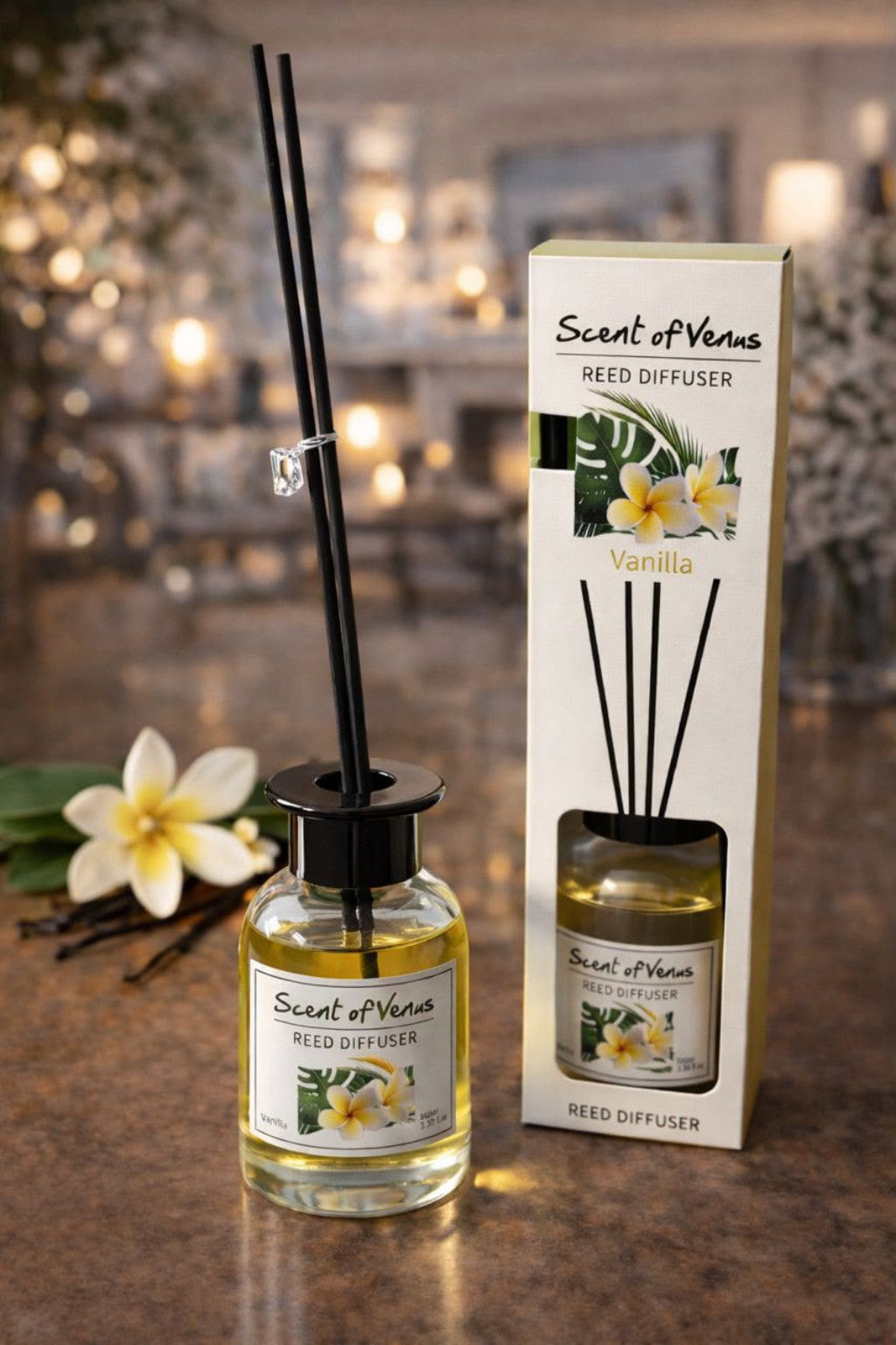 Diffuseur à bâtonnets Scent of Venus senteur Vanille 100 ml